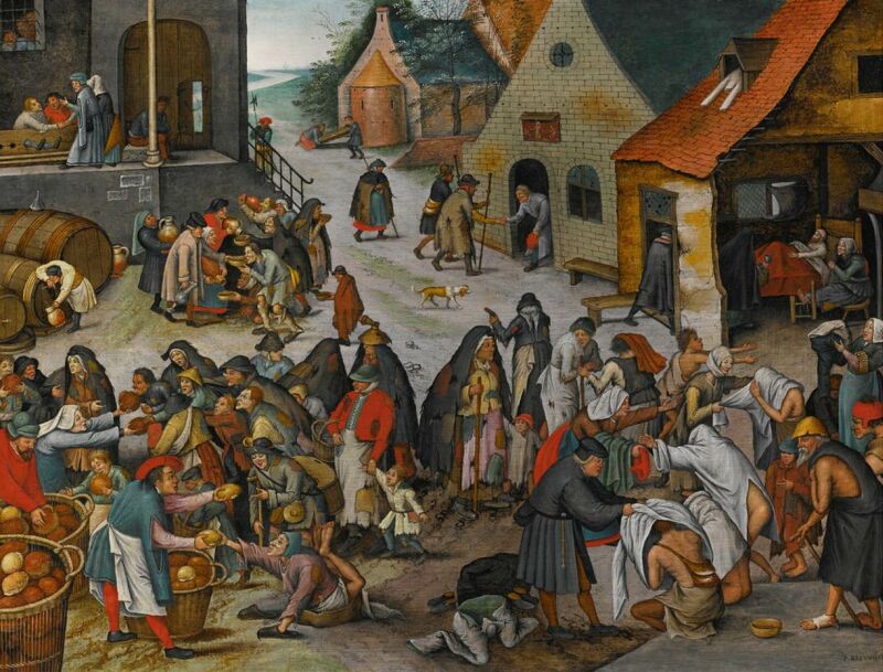 Peter Bruegel the Younger's "Seven Acts of Mercy," after 1616